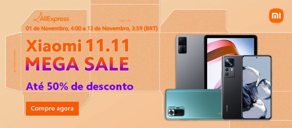 Festival AliExpress 11.11 com ofertas de celulares Xiaomi e POCO
